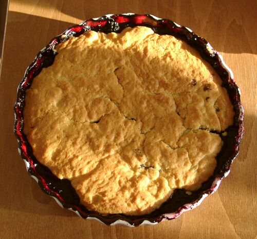 Blueberry Cobbler made by wifey