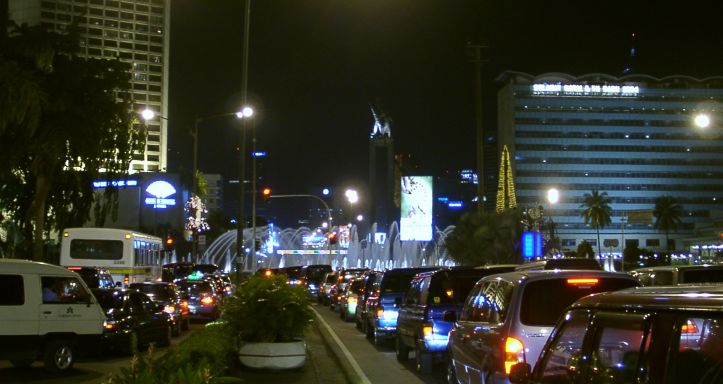 Jalan Thamrin at night