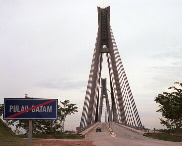 It's a suspension bridge