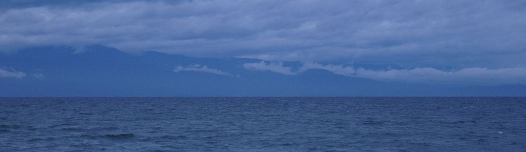 Danau Poso at dusk, seen from Pendolo
