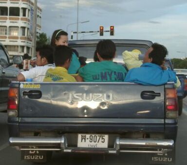 Pickup truck in Thailand